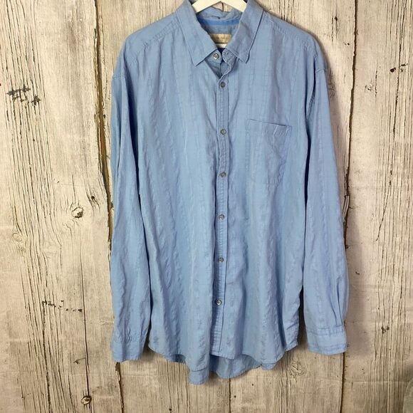 The Territory Ahead Silk Cotton Blend Long Sleeve Button Down Size XL  143 - Picture 1 of 9